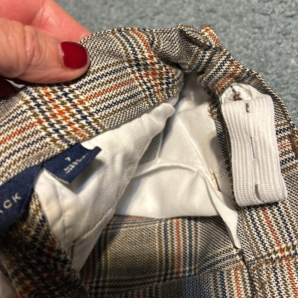 EUC Janie & Jack Plaid Joggers - Picture 6 of 7
